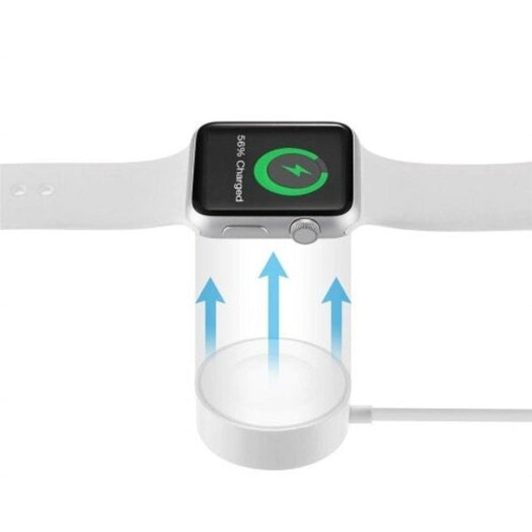 Usb Smart Watch Magnetic Wireless Charger For Apple 1 / 2 3 4 White Chargers & Docking Stations