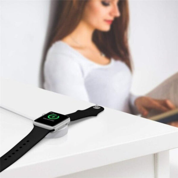 Usb Smart Watch Magnetic Wireless Charger For Apple 1 / 2 3 4 White Chargers & Docking Stations