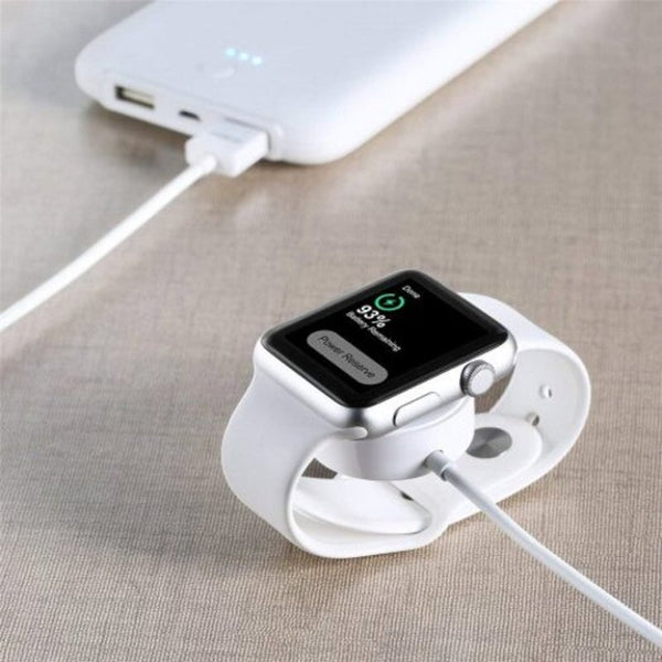 Usb Smart Watch Magnetic Wireless Charger For Apple 1 / 2 3 4 White Chargers & Docking Stations