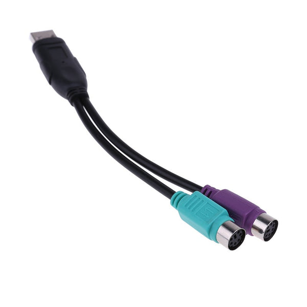 Usb To Dual Ps2 Cable Male Female Adapter Converter Extension Cord For Keyboard Mouse Scanning Gun Wire Usb Cables Hubs & Adapters