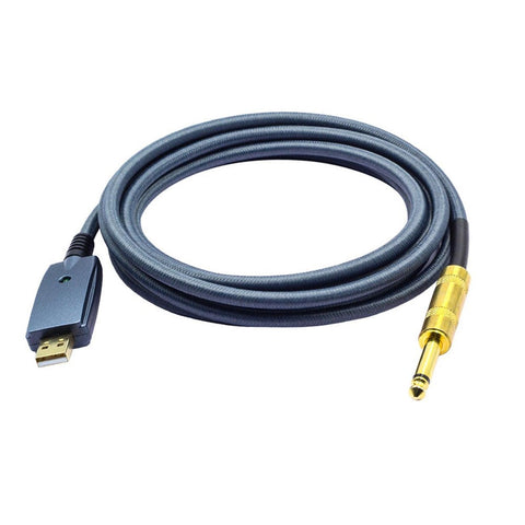 Usb To Guitar Cable Interface Male 6.35Mm Jack Electric Accessories Audio Connector Cord Adapter For Instrument 3M