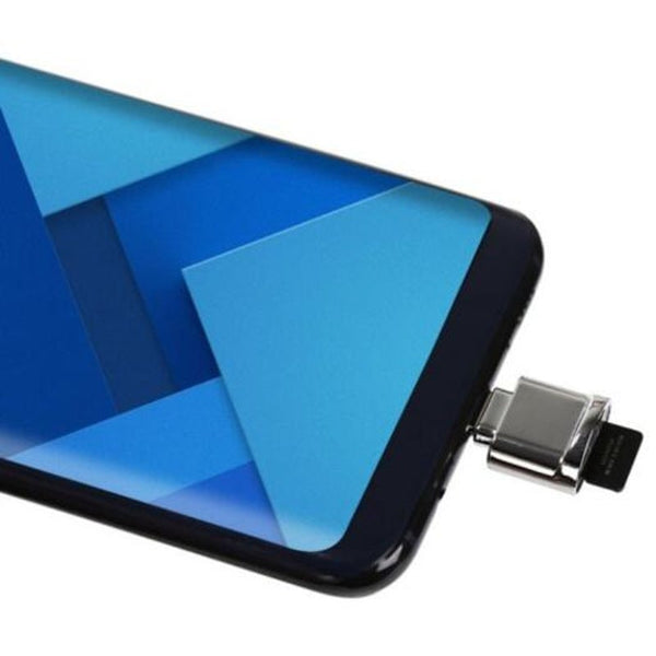 Usb Type C 3.1 To Microsd Tf Card Reader Adapter For Macbook Smartphone / Tablet Platinum Cables & Adapters