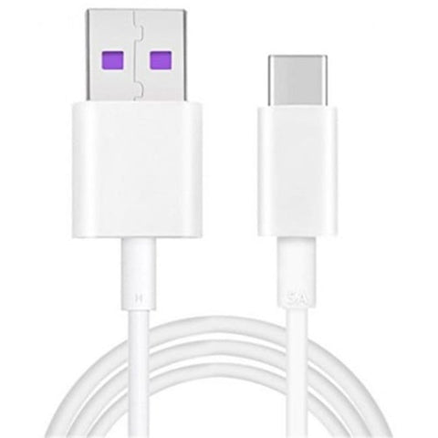 Usb Type C 5A Fast Charge Cable For Huaweihonor 10 / P20 Pro Lite White