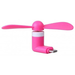 Usb Type C Light Weight Mini Air Fan Deep Pink
