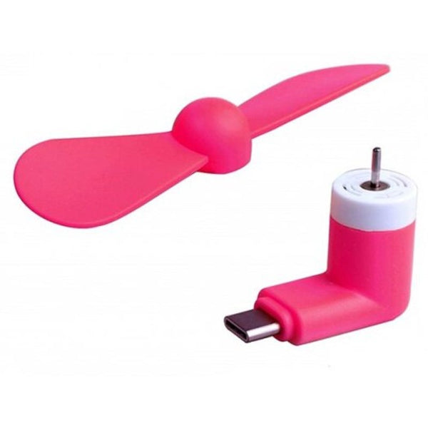 Usb Type C Light Weight Mini Air Fan Deep Pink Portable Fans