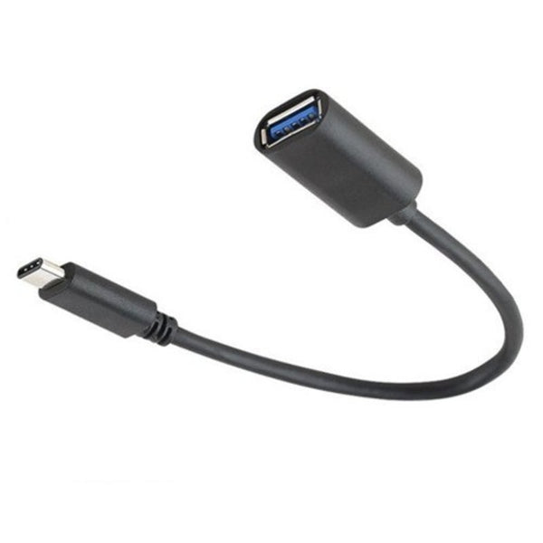 Usb Type C Male Connector To A Female Cable For Chromebook Macbook And Phone Black
