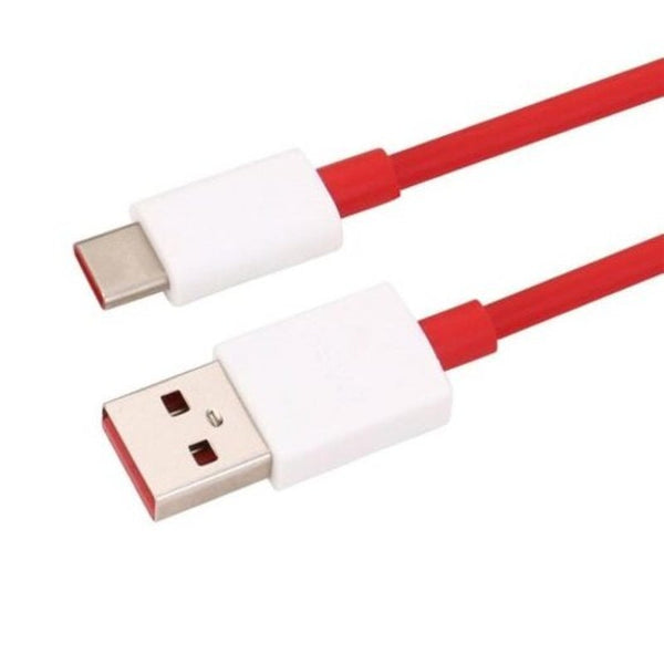 Usb Type C Quick Charge Data Cable For Oneplus 6T / 5T Red