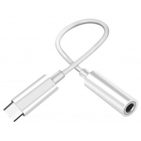 Usb Type C To 3.5Mm Audio Connector Adapter White Cables & Adapters