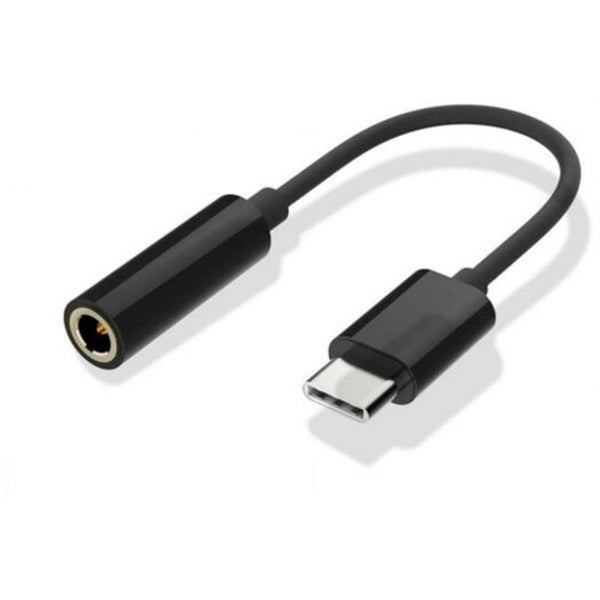 Usb Type C To 3.5Mm Earphone Headphone Adapter Cable Black Cables & Adapters