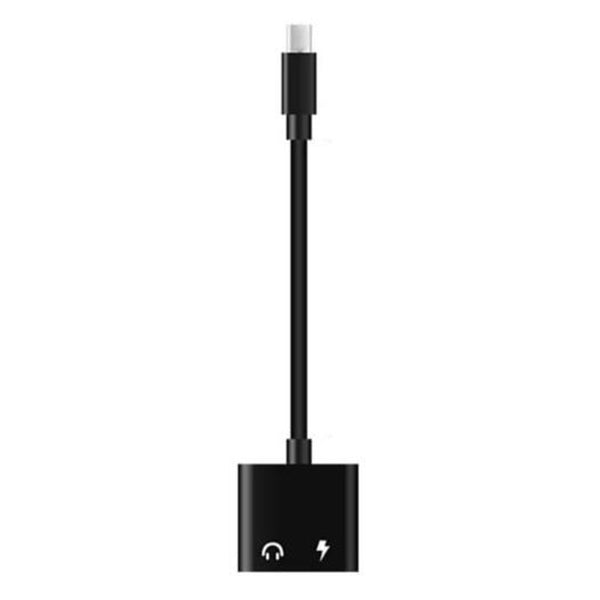 Usb Type C To 3.5Mm Splitter Adapter Audio Jack Connect Headphone Earphone Black Cables & Adapters