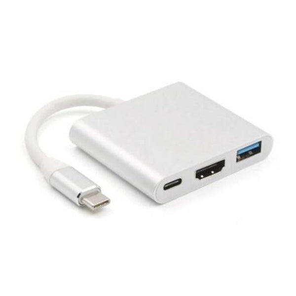 Usb Type C To Hdmi 4K 3.0 Charging Adapter Converter For Macbook Pro Pixel Silver Usb Cables Hubs & Adapters