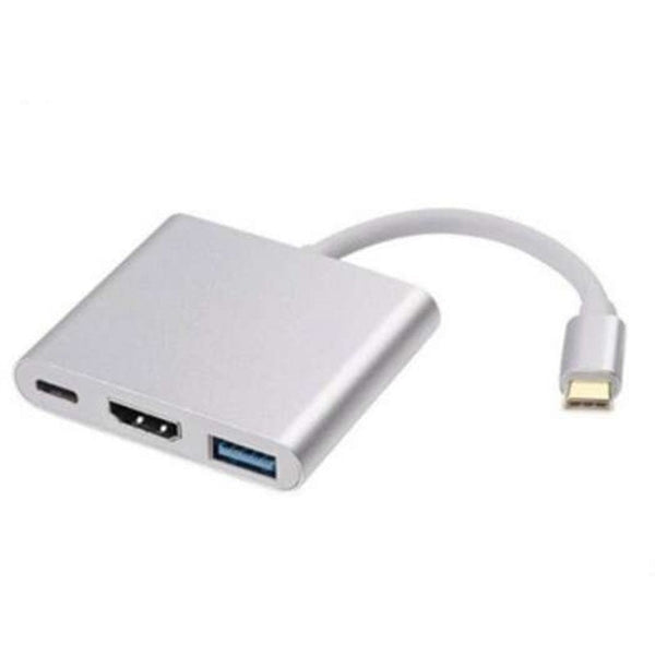 Usb Type C To Hdmi 4K 3.0 Charging Adapter Converter For Macbook Pro Pixel Silver