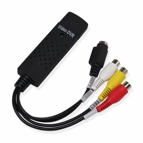 Usb Video Capture Adapter Vhs To Dvd Hdd Tv Card Black
