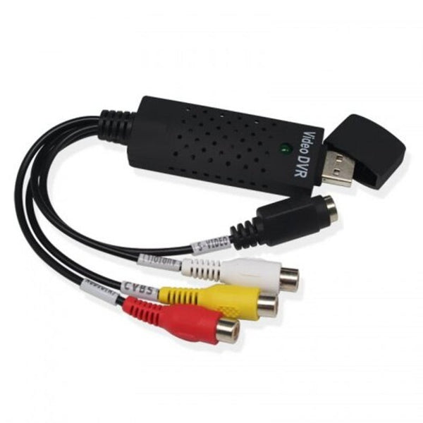 Usb Video Capture Adapter Vhs To Dvd Hdd Tv Card Black
