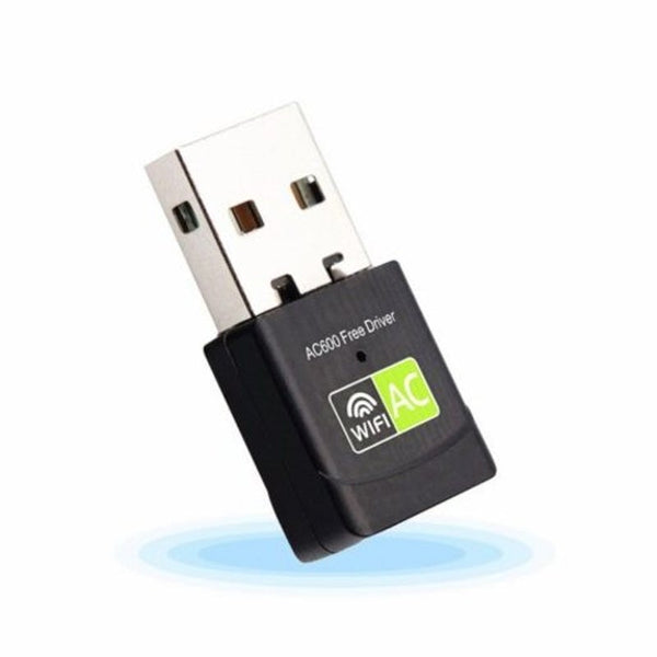 Usb Wifi Adapter 600Mbps 5G Antenna Dongle Ac Receiver Black