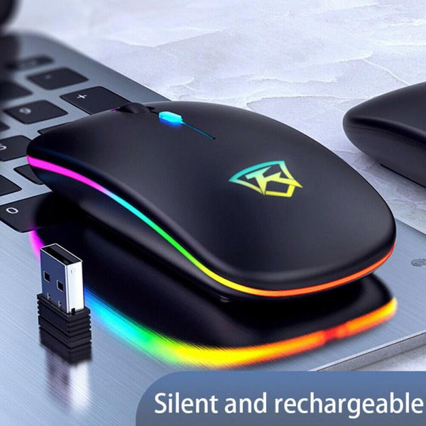 Usb Wireless Mouse 1600Dpi Optical Computer 2.4Ghz Ergonomic Mice For Laptop Pc Sound Silent Office Mice Trackballs & Touchpads