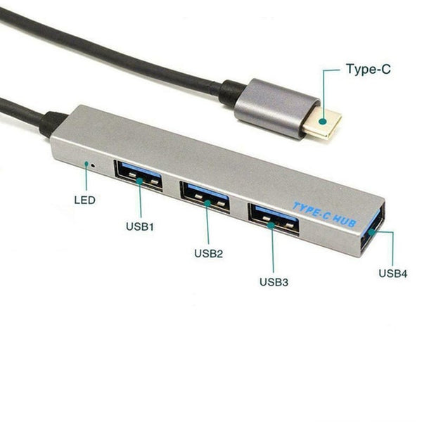 Usb2.0 Hub 4Port Multi Splitter Adapter Docking Station Type C 3.1 Usb Cables Hubs & Adapters