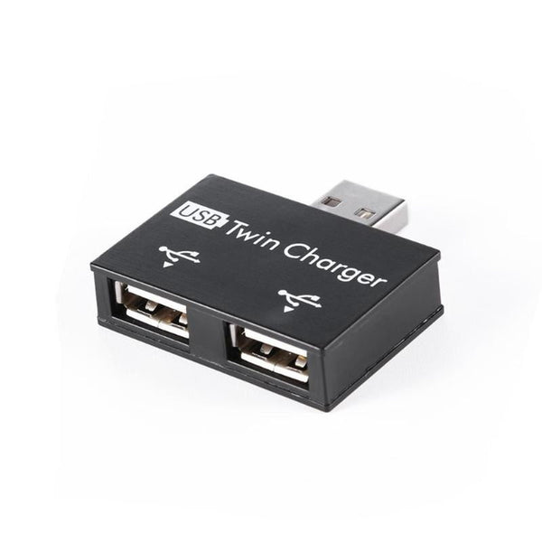 Usb2.0 Male To Twin Charger Dual Port Splitter Hub Adapter Converter Charging Wire Plug For Laptop Pc Usb Cables Hubs & Adapters