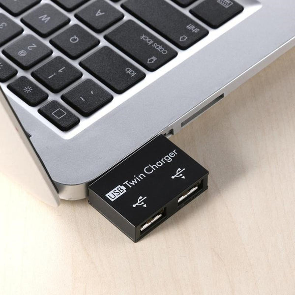 Usb2.0 Male To Twin Charger Dual Port Splitter Hub Adapter Converter Charging Wire Plug For Laptop Pc Usb Cables Hubs & Adapters