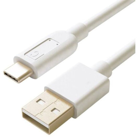 Usb2.0Data Cable 3A Fast Charging For Type Devices White 1.5M