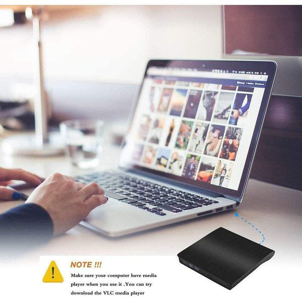 External Cd Dvd Drives Usb 3.0 Portable Rw Burner Writer Rewriter Slim / Rom For Laptop Desktop Pc Windows Xp Vista 7 8 10 Linux Os Apple Mac
