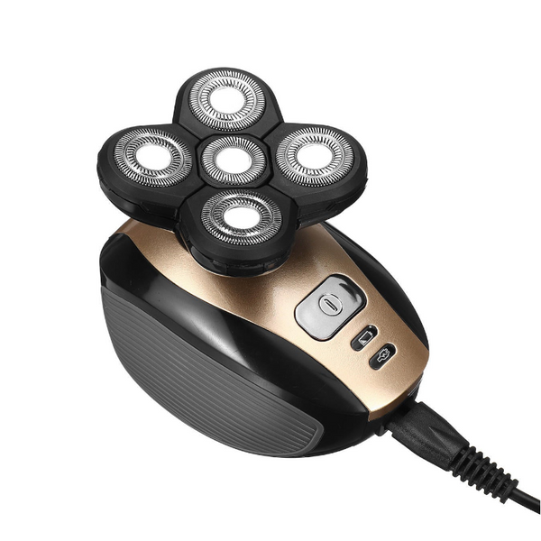 Usb 5 In 1 4D Rotary Electric Shaver Rechargeable Bald Head Beard Trimmer Clippers & Trimmers