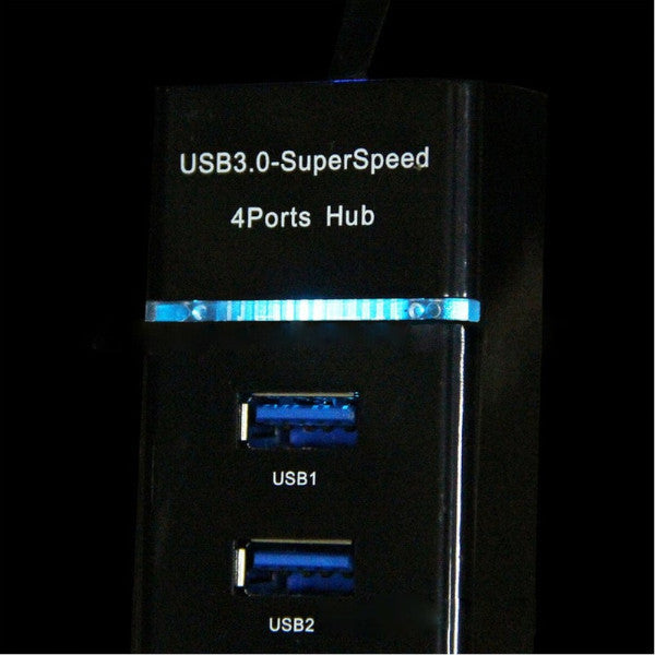 Usb 3.0 Hub High Speed 4 Port Independent Switch Four Bit Splitter Multi Interface Professional