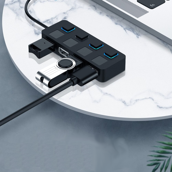 Usb 4 Port Hub Multi Usb Splitter Extender Usb Cables Hubs & Adapters