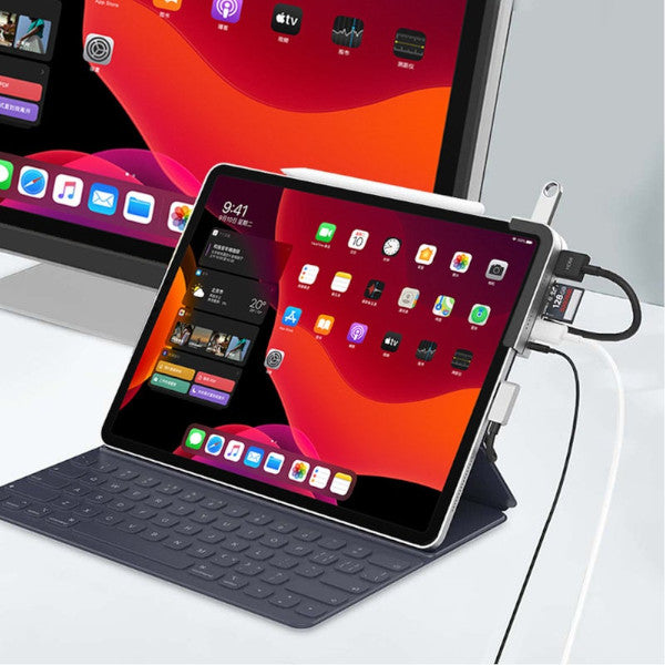 Usb C Hub For Ipad Pro 11 12.9 2020 2018 Type Dock 3.0 Hdmi 3.5Mm Pd Port Splitter Adapter Converter Tablet Usb Cables Hubs & Adapters