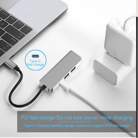 Usb C Hub Type To Hdmi 4K Adapter Pd Charging Port For Macbook Pro Samsung Galaxy S8