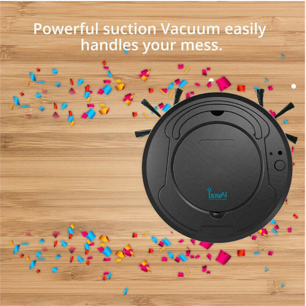 Usb Charging Smart Sweeping Robot Intelligent Household Appliance Cleaning Machine Vacuum Cleaner Black