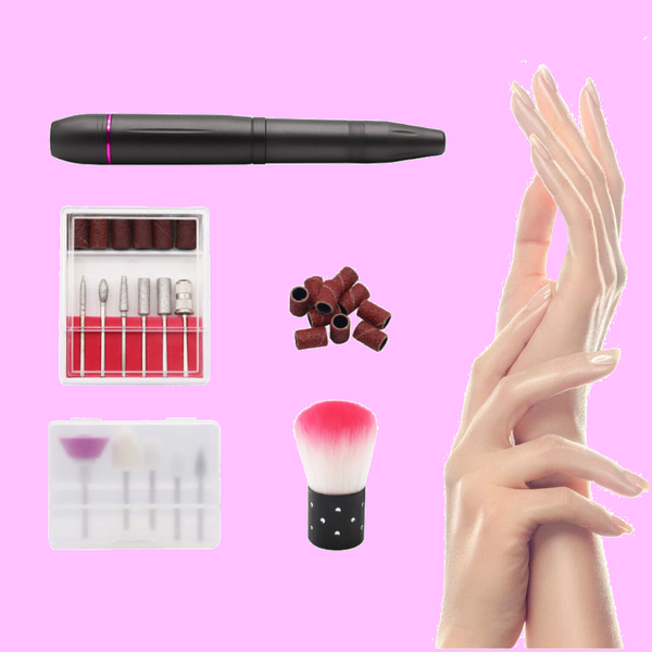 Usb Electric Nail File Acrylic Manicure Drilling Kit Electric Files & Tools