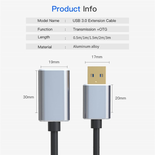 Usb Extension Cable 3.0 Extender For Keyboard Tv Ps4 Xbo One Ssd Usb3.0 To Data Cord Mini Usb Cables Hubs & Adapters