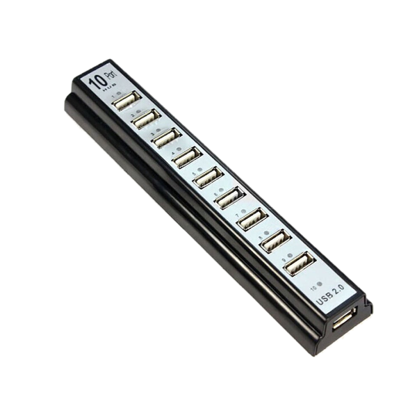 Usb Hub 10 Port Hi Speed 2.0 Power Adapter For Pc Laptop Computer Use Usb2.0 With Switch Usb Cables Hubs & Adapters