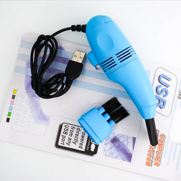 Usb Mini Gadgets For Computer Keyboard Cleaner Laptop Brush Dust Cleaning Kit Blue