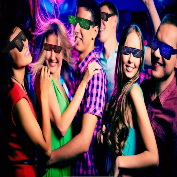 Usb Rechargeable Dynamic Led Light Up 8 Patterns Party Luminous Eyeglasses Favours & Party Bag Fillers