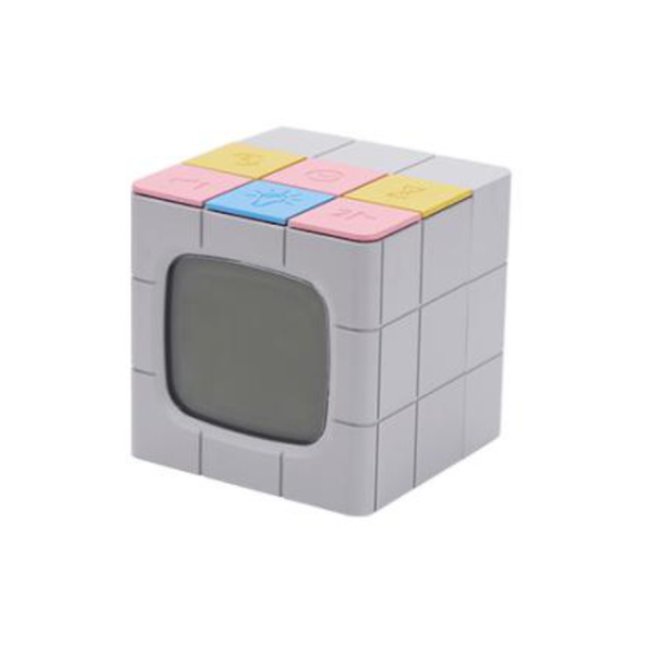 Usb Charging Voice Control Alarm Clock Cube Led Night Light Alarm Clocks & Clock Radios