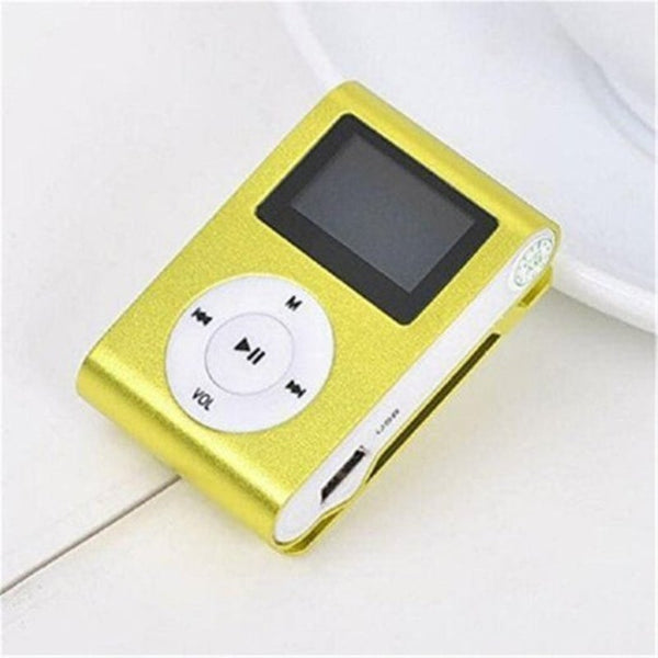 Usbclip Mp3 Player Lcdscreen Support 32Gb Micro Sd Tf Card Golden Brown Ipods & Mp3 Players