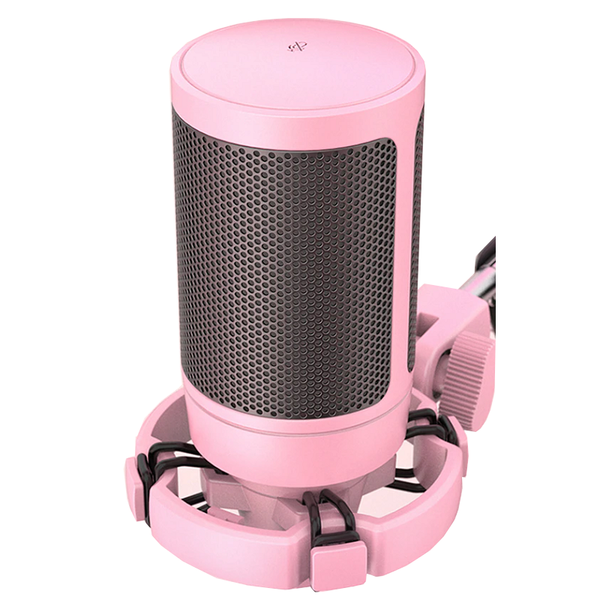 Usb Gaming Pc Microphone Streaming Podcasts Desktop Condenser Pink Microphones