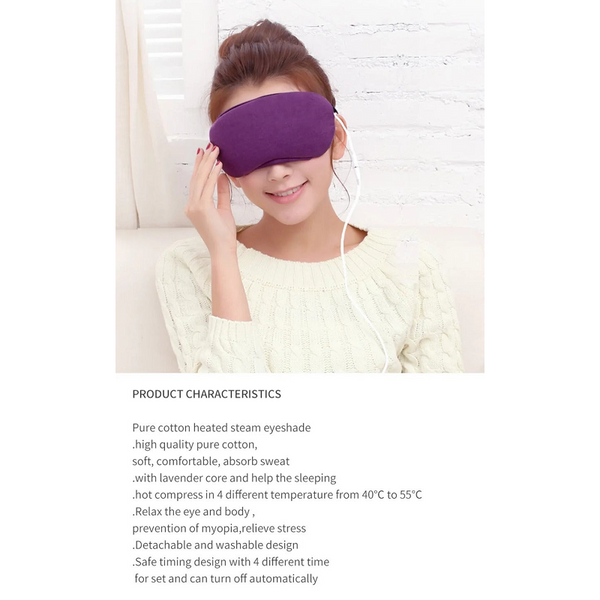 Usb Heated Eye Mask Far Infrared Eyeshade For Dry Hot Compress Puffy Eyes,Styes,Blepharitis Treatment Massager