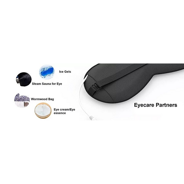 Eye Masks Usb Heated Eye Mask Reusable Silk Steaming Massager Sleeping