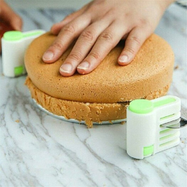 Useful Cake Slicer Leveler Split Toast Divider 2Pcs Pink