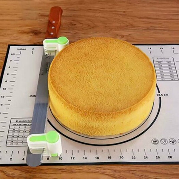 Useful Cake Slicer Leveler Split Toast Divider 2Pcs Pink Cake Levellers