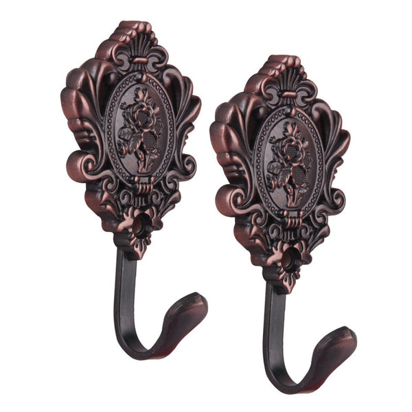 2Pcs/Set Alloy Drapery Curtain Wall Hook Tieback Rose Pattern Accessories Other Curtains & Accessories