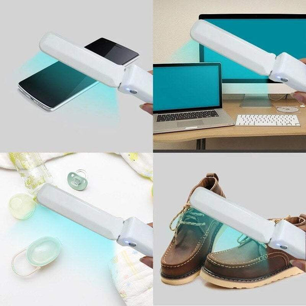 Personal Care Uvc Light Handheld Lamp Safety Protection Foldable Ultraviolet Cleaning Portable Travel Wand For Vehicle Home Pet House