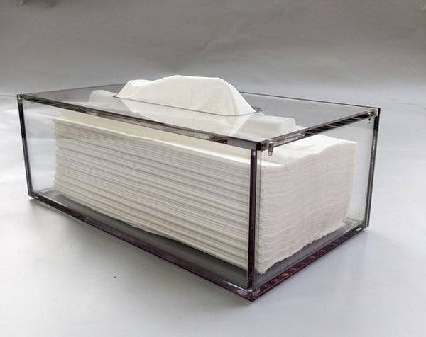 Transparent Acrylic Tissue Box Cover Modern Decor Tissue Box Covers
