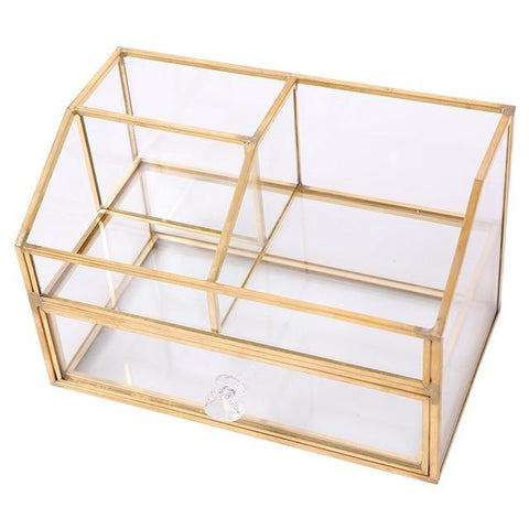 Elegant Glass Storage Box Bathroom Accessories Bedroom Decor Storage Boxes