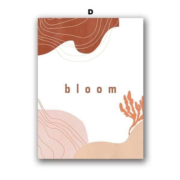 Bloom Canvas Modern Nordic Decor Wall Art Posters & Prints
