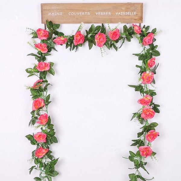 Floral Décor Rose Vine Photo Prop Accessory Artificial Plants Home Decor