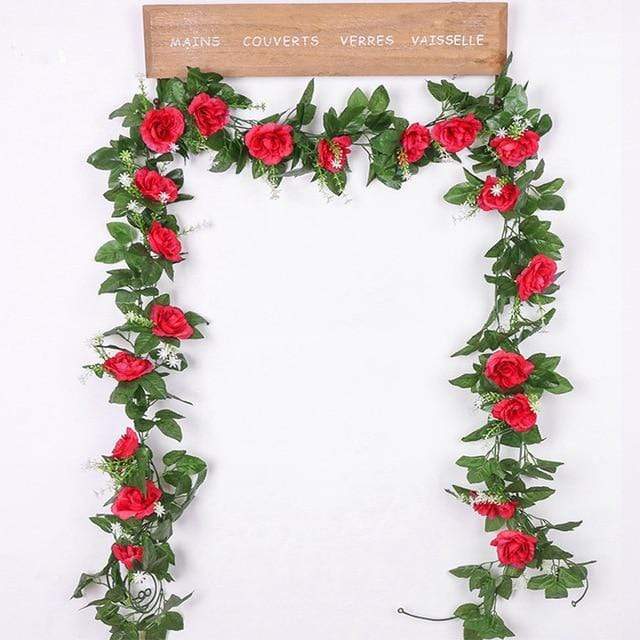 Floral Décor Rose Vine Photo Prop Accessory Artificial Plants Home Decor
